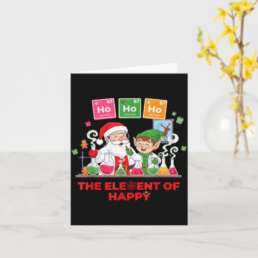 Ho Ho Ho Holmium Chemistry Element 67 Meme Of Peri カード (黄色い花)