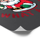 Ho Ho Ho Holy What A Year Funny Santa Christmas Pa ポスター (角)