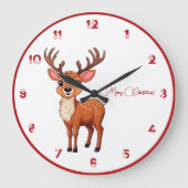 Ho-Ho-Ho! It's a Reindeer  ラージ壁時計 (正面)
