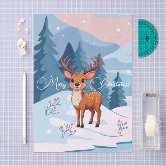 Ho-Ho-Ho! It's a Reindeer  薄葉紙 (クラフト)