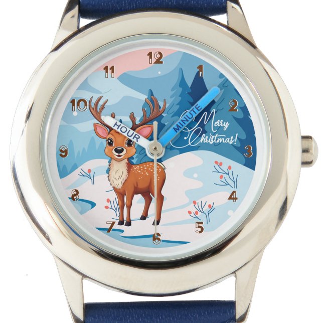Ho-Ho-Ho! It's a Reindeer Kids  Watch 腕時計 (クリエイターアップロード済み)