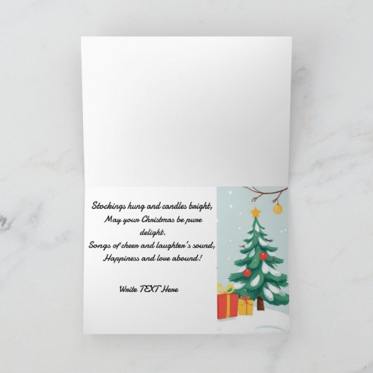 Ho Ho Ho! Merry Christmas カード (内部)