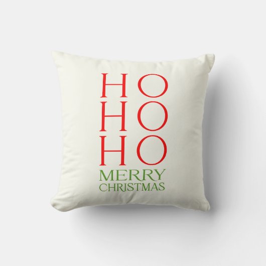 Ho Ho Ho Merry Christmas クッション (正面)