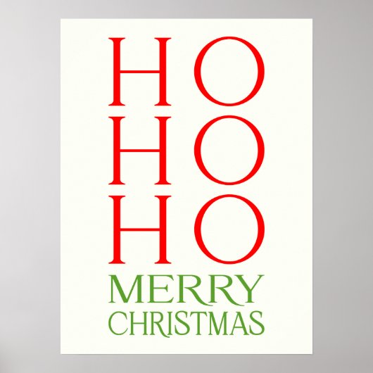 Ho Ho Ho Merry Christmas ポスター (正面)