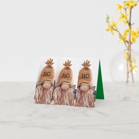 *HO HO HO* MERRY CHRISTMAS COOL CARD カード (黄色い花)