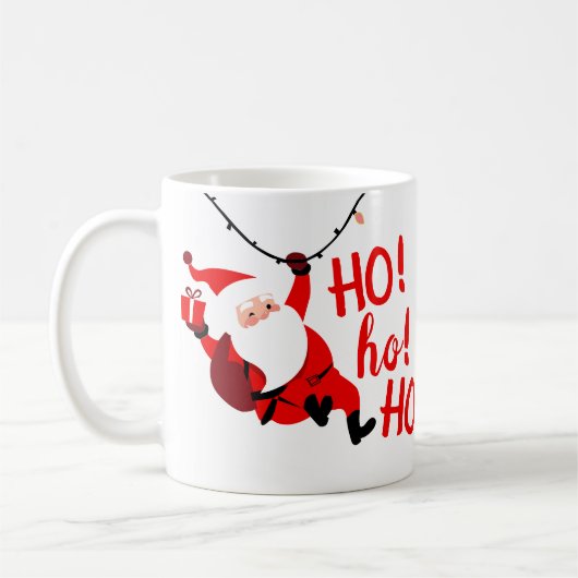 HO ho Ho! Merry Christmas Mug コーヒーマグカップ (左)