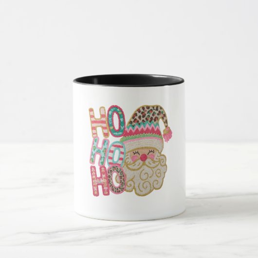 Ho Ho Ho Merry Christmas Santa mug マグカップ (中央)