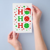 Ho Ho Ho Pickleball – Funny Christmas Sports  チラシ (ハンドル)