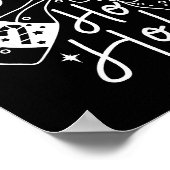 Ho Ho Ho Prosecco Christmas Tee Funny Wine Lover H ポスター (角)