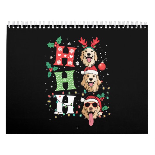 Ho Ho Ho Retrievers Golden Xmas カレンダー (カバー)