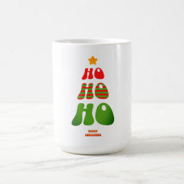 Ho Ho Ho Retro Christmas Tree Mug コーヒーマグカップ