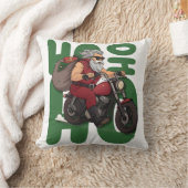 Ho Ho Ho Santa Biker クッション (ブランケット)