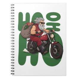 Ho Ho Ho Santa Biker ノートブック