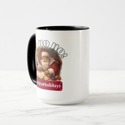 Ho Ho Ho Santa Christmas Mug | Festive Gift Idea マグカップ (正面左)