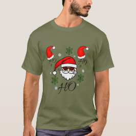 Ho Ho Ho Santa Claus Tee Stylish Holiday Wear Tシャツ