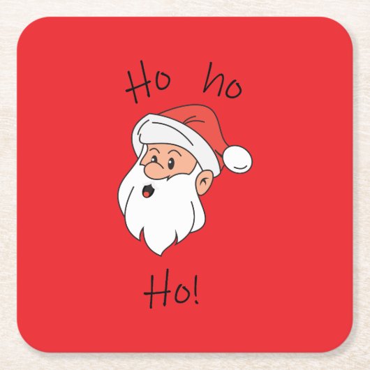 Ho ho ho santa clause スクエアペーパーコースター (正面)