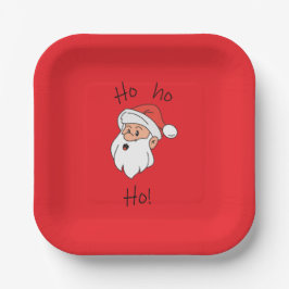 Ho ho ho santa clause ペーパープレート