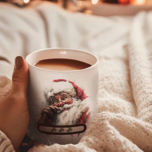 Ho Ho Ho Santa Mug – Christmas Gift ツートーンマグカップ