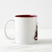 Ho Ho Ho Santa Mug – Christmas Gift ツートーンマグカップ (左)