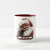 Ho Ho Ho Santa Mug – Christmas Gift ツートーンマグカップ (中央)
