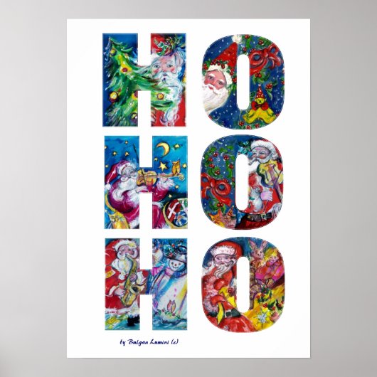 HO HO HO SANTA MUSICAL CHRISTMAS NIGHT ポスター (正面)