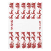 Ho Ho Ho Santa Sleigh Ride Christmas Tablecloth テーブルクロス (正面)