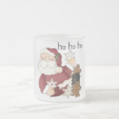 Ho Ho Ho Santa Tシャツとギフト フロストグラスマグカップ (中央)