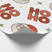 Ho Ho Ho Santa Wrapping Paper – Fun & Festive ラッピングペーパー (角)