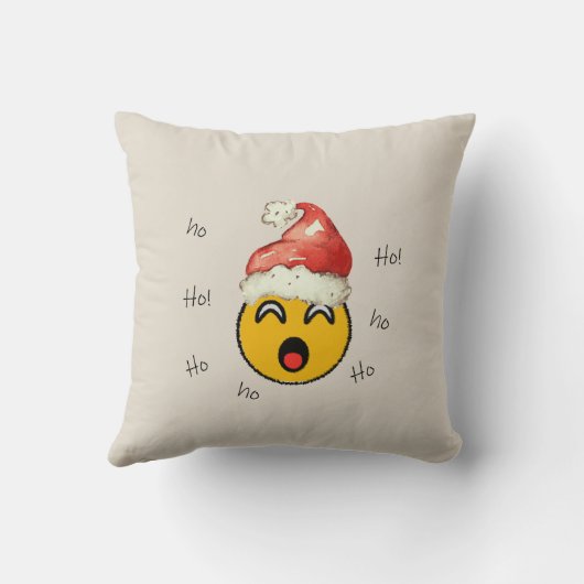 Ho Ho Ho smiley santa クッション (裏面)