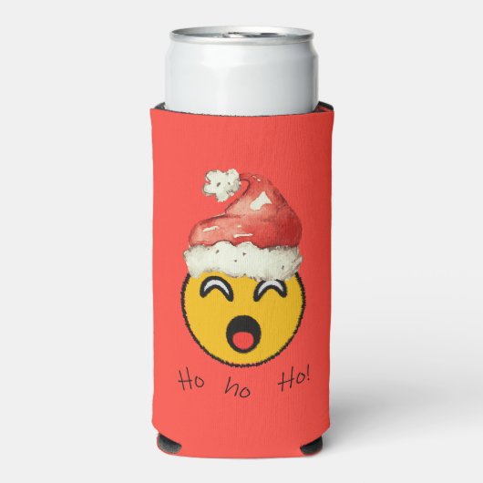 Ho Ho Ho smiley santa スリム缶クーラー (Seltzer正面)