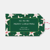 Ho Ho Ho Star Cookie Christmas ギフトタグ (正面(横))