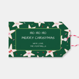 Ho Ho Ho Star Cookie Christmas ギフトタグ