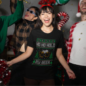 Ho Ho Hold My Beer Funny Christmas  Tシャツ