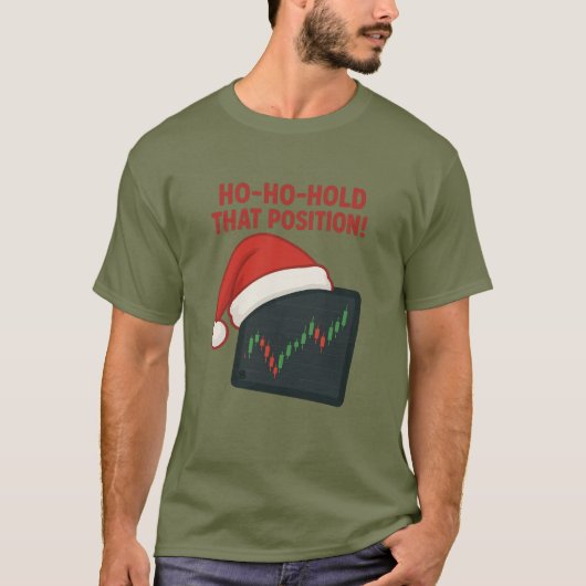 Ho-Ho-Hold That Position! Trading Christmas Tシャツ (正面)