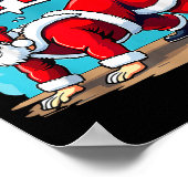 Ho Ho Hold The Plank Santa Christmas Fitness Worko ポスター (角)