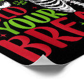 Ho Ho Hold Your Breath Soky Christmas Radiology Sk ポスター (角)