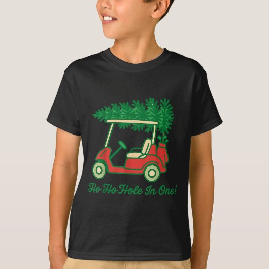 Ho Ho Hole In One Santa Golf Christmas Holiday Gol Tシャツ (正面)