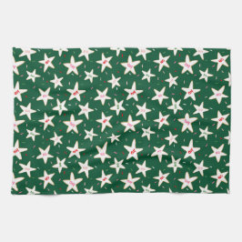 Ho Ho Holiday Cookie Pattern  キッチンタオル
