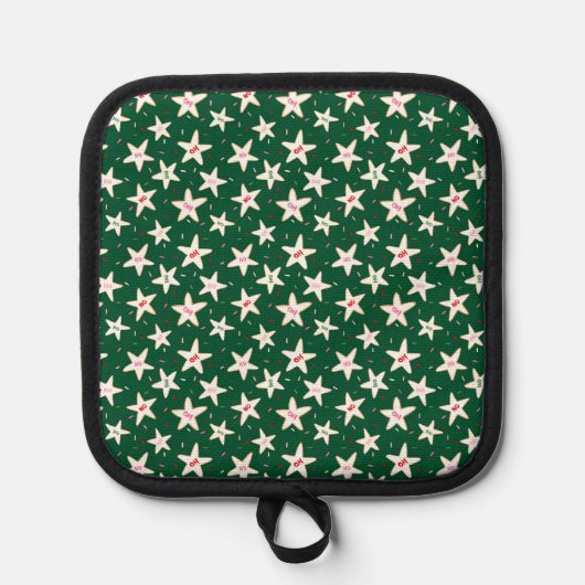 Ho Ho Holiday Sugar Cookie Pattern 鍋敷き (正面)