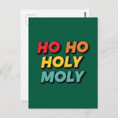 Ho Ho Holy Moly Christmas ポストカード (正面/裏面)