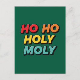 Ho Ho Holy Moly Christmas ポストカード