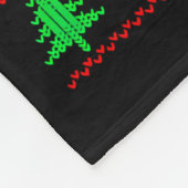 Ho Ho Home Run Baseball Christmas Santa Ugly Xmas  フリースブランケット (角)