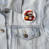 Ho-Ho-Home Run Raccoon Pin Button 缶バッジ (インサイチュ)