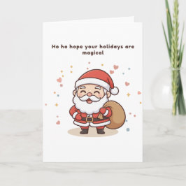 Ho Ho Hope Your Holidays Are Magical Puchi Card カード