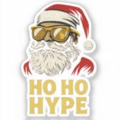 HO HO HYPE – Santa Gold シール (正面)