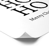 HO HO MERRY Christmasポスター ポスター (角)