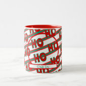 Ho Ho Photo Christmas Mug ツートーンマグカップ (中央)