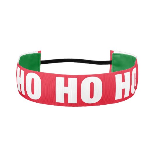 HO HO REDクリスマスヘッドバンおもしろいド アスレチックヘッドバンド (正面)