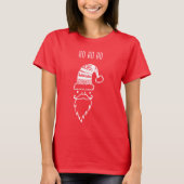 HO HO SANTAクリスマス Tシャツ (正面)