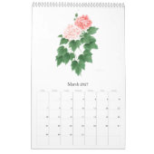 Ho Mang 2022による花のカレンつるダー カレンダー (3月 2027)